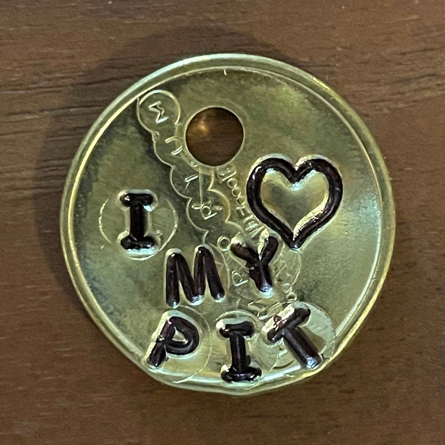 "I "Heart" my Pit"Pawsitive Change Dog Tag
