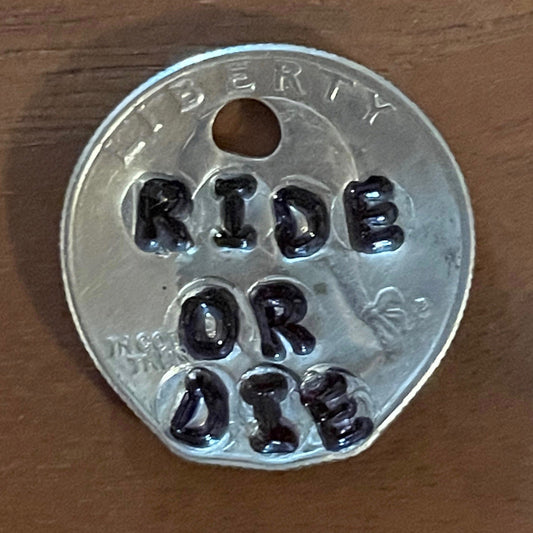 "Ride or Die" Pawsitive Change Dog Tag